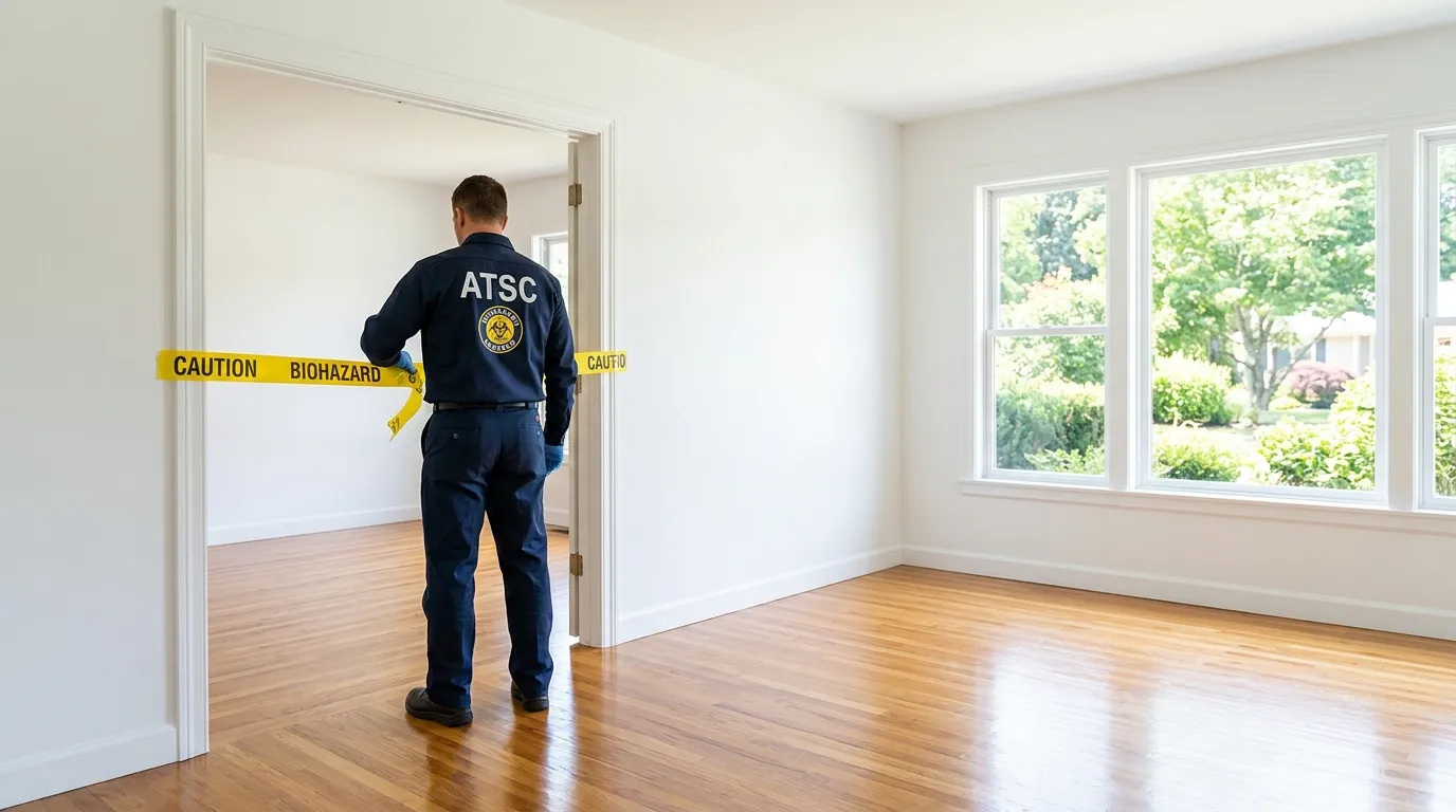 Certified biohazard cleanup crew performing Crime Scene Cleanup in Saint James