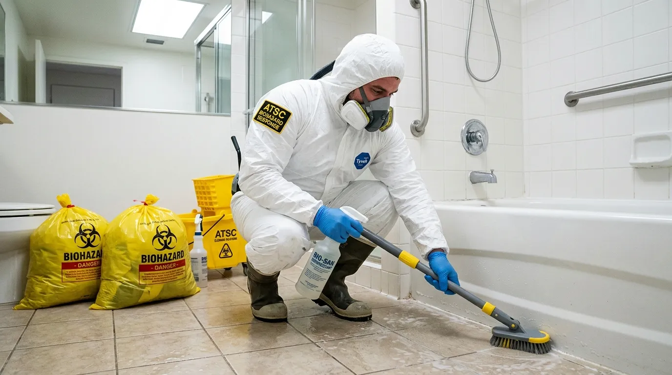 Decontamination equipment deployed for Blood Cleanup in Saint James